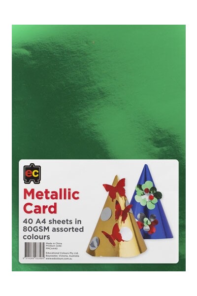 Metallic Card (A4) - Pack of 40