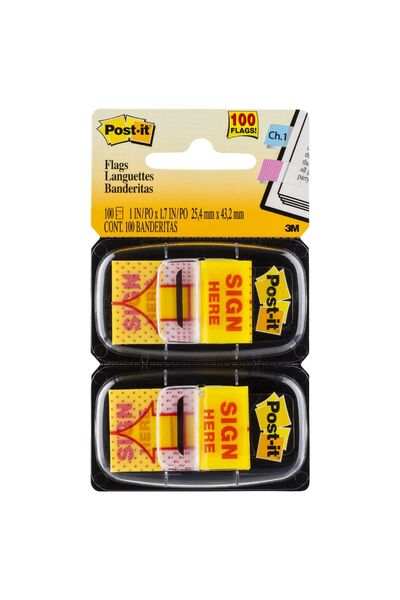 Post-It Flags - Sign Here (Pack of 2)