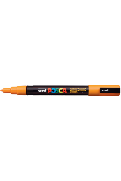 POSCA Paint Marker PC-3M Fine Bullet Tip 0.9-1.3mm - Bright Yellow/Orange