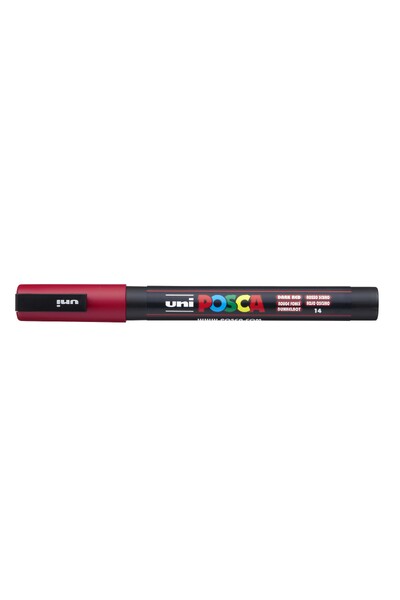 POSCA Paint Marker PC-3M Fine Bullet Tip 0.9-1.3mm - Dark Red