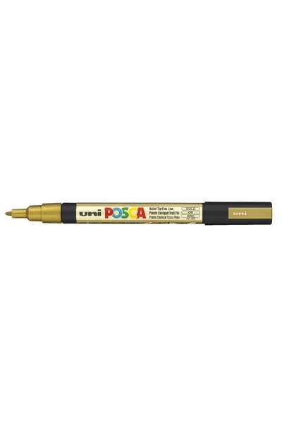 POSCA Paint Marker PC-3M Fine Bullet Tip 0.9-1.3mm - Gold