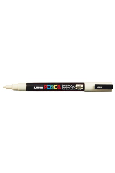POSCA Paint Marker PC-3M Fine Bullet Tip 0.9-1.3mm - Ivory