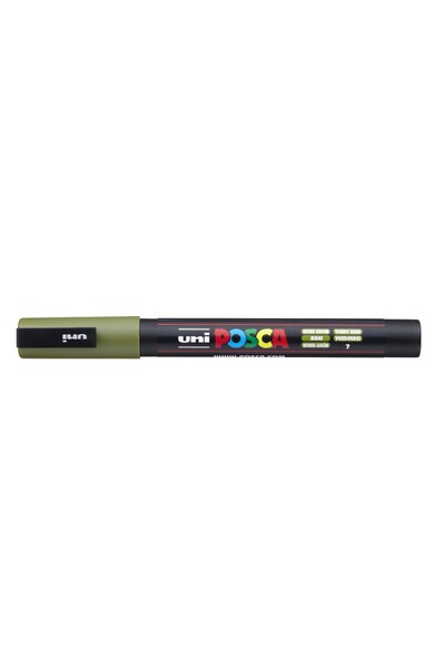 POSCA Paint Marker PC-3M Fine Bullet Tip 0.9-1.3mm - Khaki Green