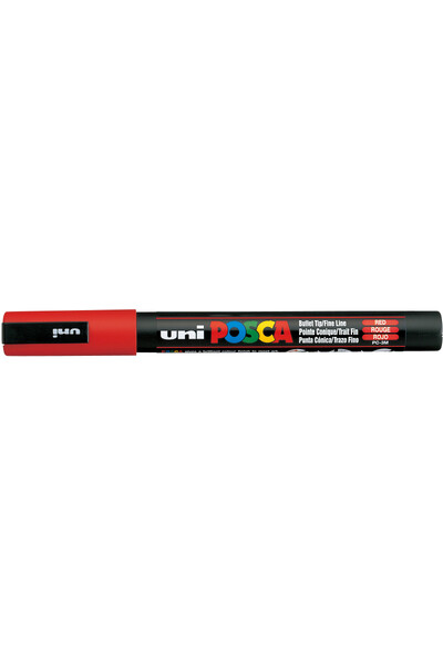 POSCA Paint Marker PC-3M Fine Bullet Tip 0.9-1.3mm - Red