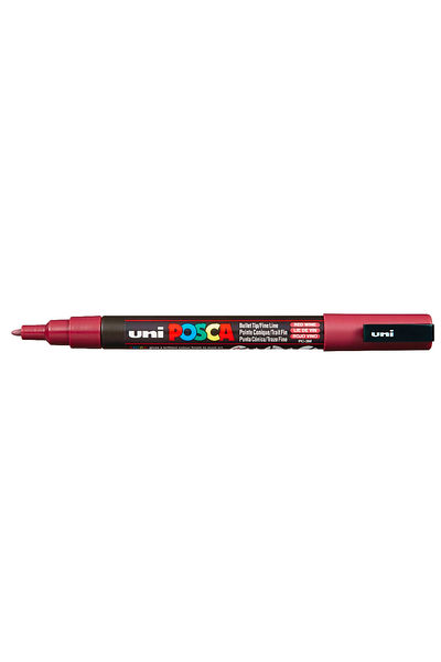 POSCA Paint Marker PC-3M Fine Bullet Tip 0.9-1.3mm - Wine