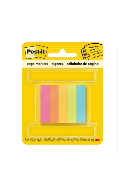 Post-It Page Markers 670 - (5AN/5) Assorted Neon