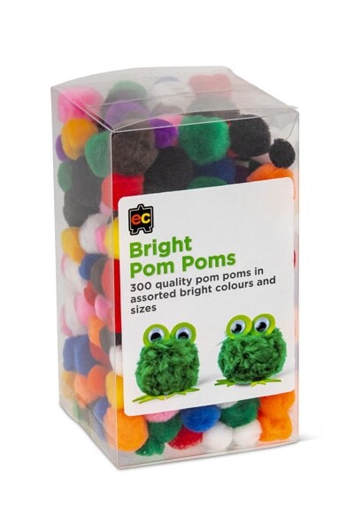 Pom Poms - Pack of 300: Brights