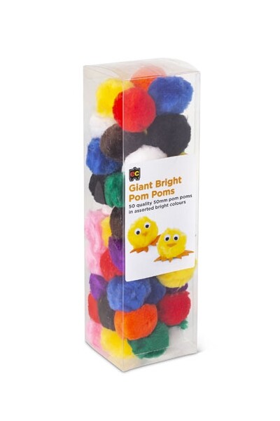 Pom Poms - Pack of 50: Brights (50mm)