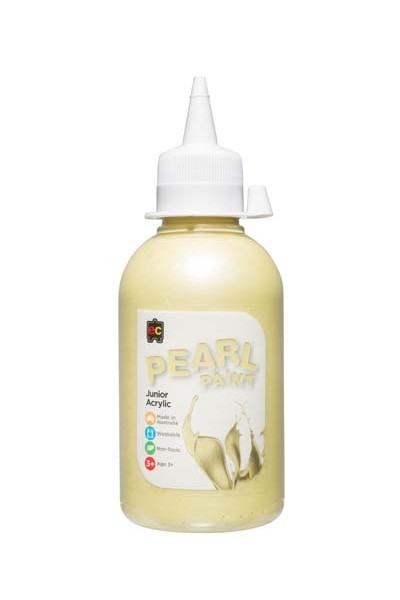 Pearl Paint Junior Acrylic Paint 250mL - Yellow