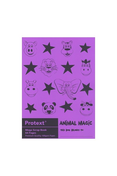 Protext Scrapbook (Animal Magic) 330x240mm PP Cover: 64 Pages (Pack of 10)