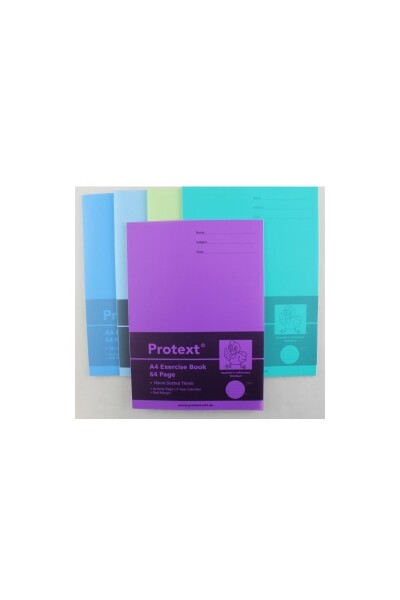 Protext Exercise Book - A4 Polypropylene (PP) Cover 64pg 18mm Dotted Thirds + Margin: Chicken