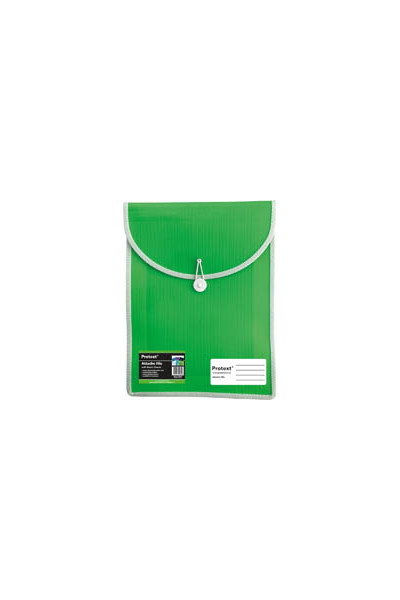 Protext Attache Case File with Elastic Closure: Lime