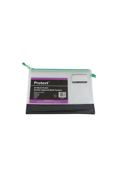 Protext A4 Mesh Pouch With Assorted Zipper & Name Card Holder (355x255)