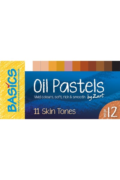 Basics - Oil Pastels: Skin Tones (Pack of 12)