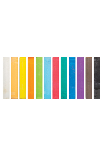 Basics Chalk Pastels - Pack of 12