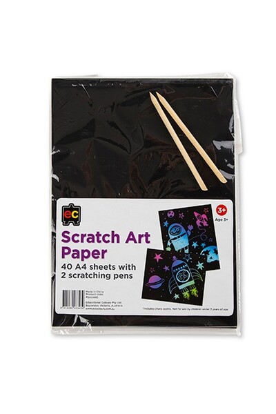 Scratch Art Paper (Pack of 40) - A4