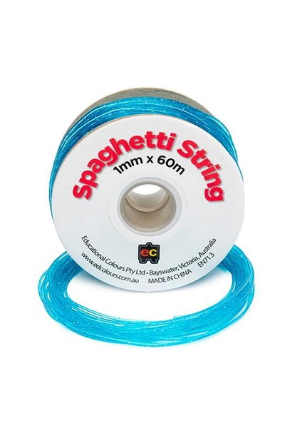 Spaghetti String - Glitter Sea Blue