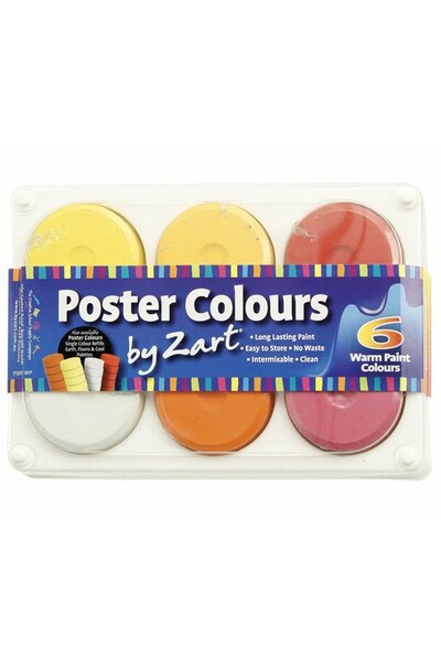 Poster Colours by Zart - Warm Palette