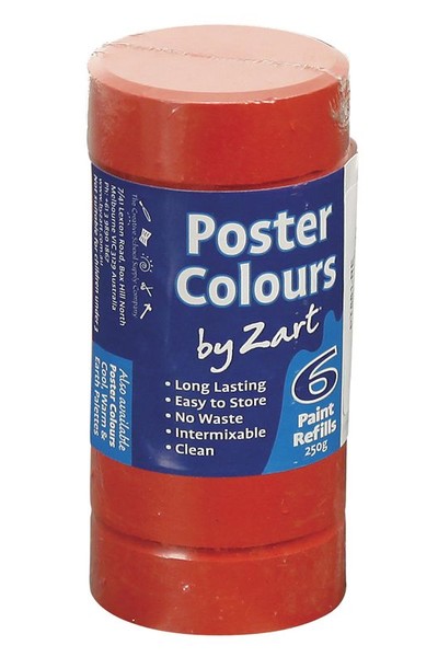Poster Colours by Zart (Refills) - Brilliant Red