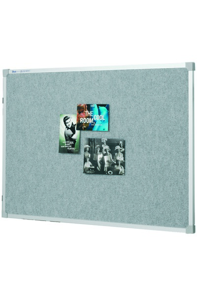 Quartet - Penrite Fabric Bulletin Board: Silver (1800 x 1200mm)