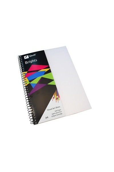 Quill Visual Art Diary - A4 Brights: Frosted (60 Leaf)