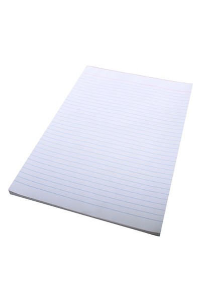 Quill Office Pads (A4) - Bond Ruled D/Sided: 100 Leaf (Pack of 10)