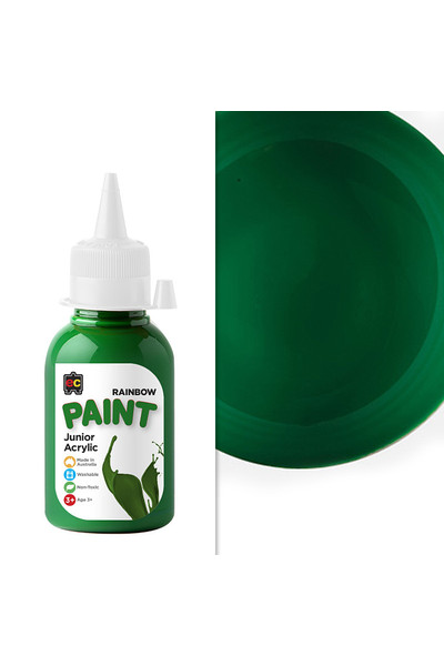 Rainbow Paint Junior Acrylic Paint 125mL - Brilliant Green