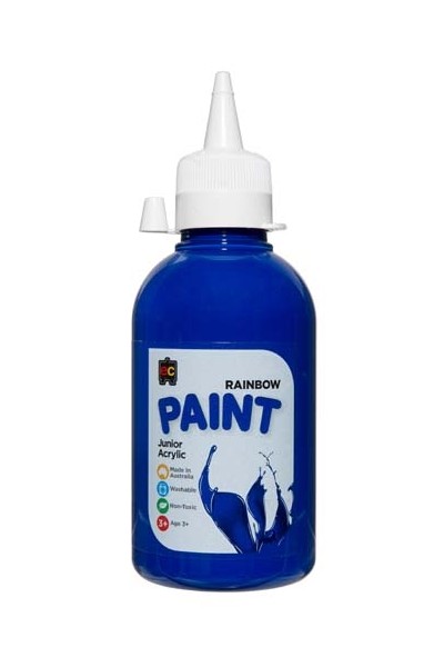 Rainbow Paint Junior Acrylic Paint 250mL - Brilliant Blue