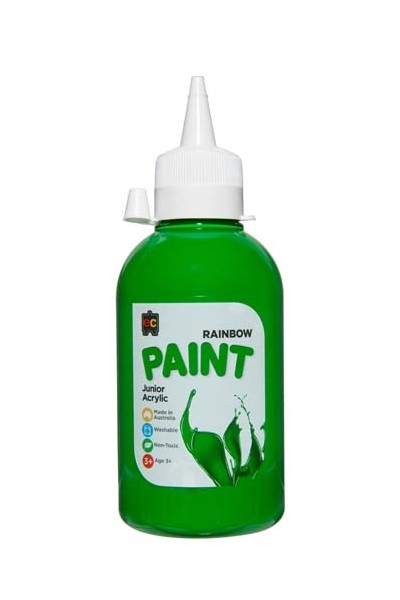 Rainbow Paint Junior Acrylic Paint 250mL - Leaf Green