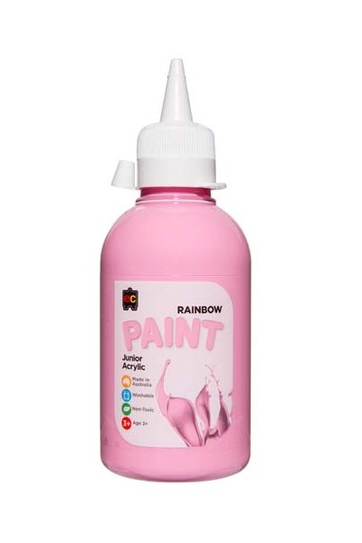Rainbow Paint Junior Acrylic Paint 250mL - Pink