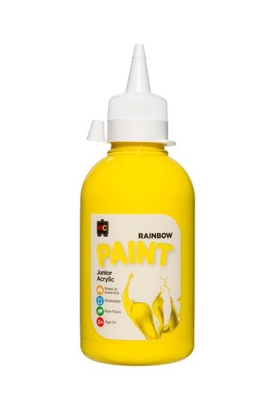 Rainbow Paint Junior Acrylic Paint 250mL - Brilliant Yellow