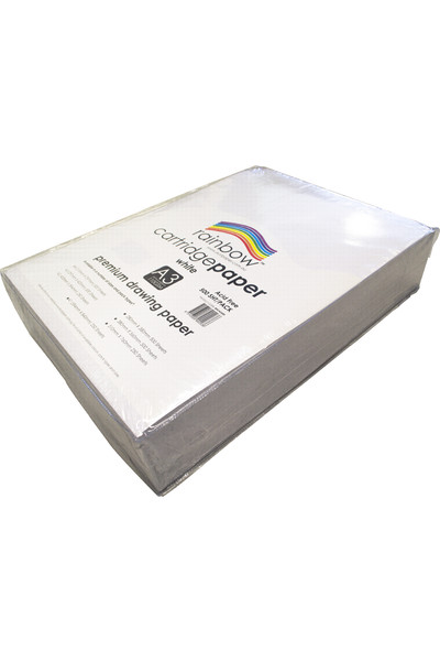 Rainbow Premium (White) Cartridge Paper - A3 (110gsm): Pack of 500