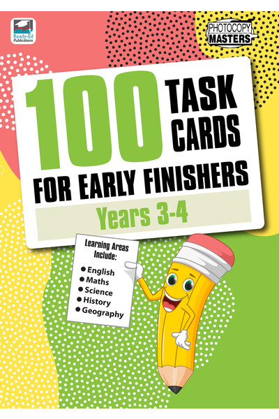 100 Task Cards for Early Finishers - Years 3-4