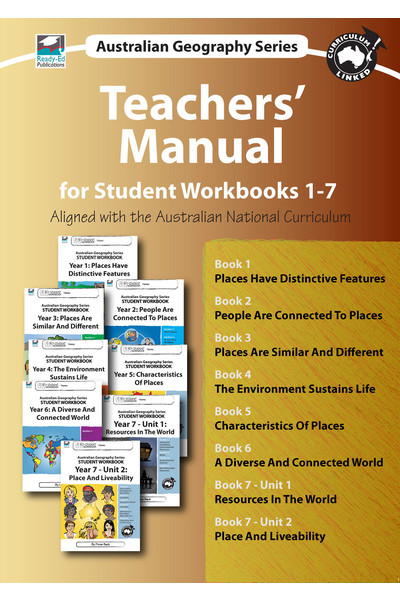 Australian Geography Series - Teachers' Manual (For Student Workbooks 1-7)