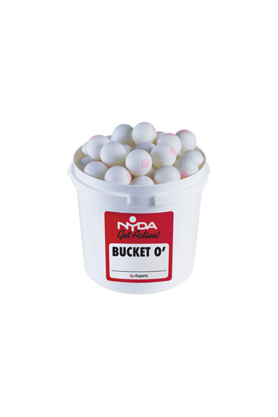 NYDA Bucket of Table Tennis Balls (Set of 72)