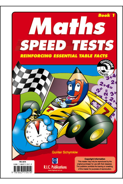 Maths Speed Tests - Book 1