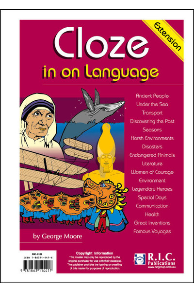 Cloze in on Language - Ages 12-14