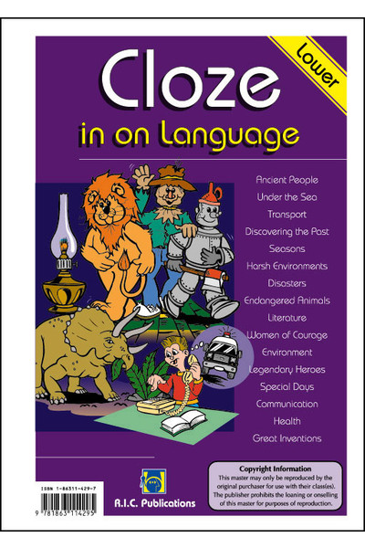 Cloze in on Language - Ages 5-8