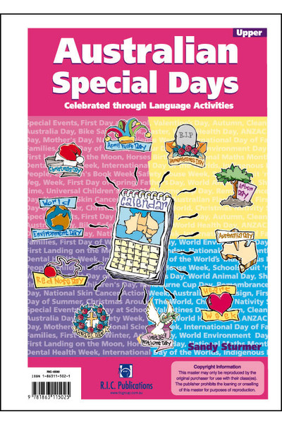Australian Special Days - Ages 10-12