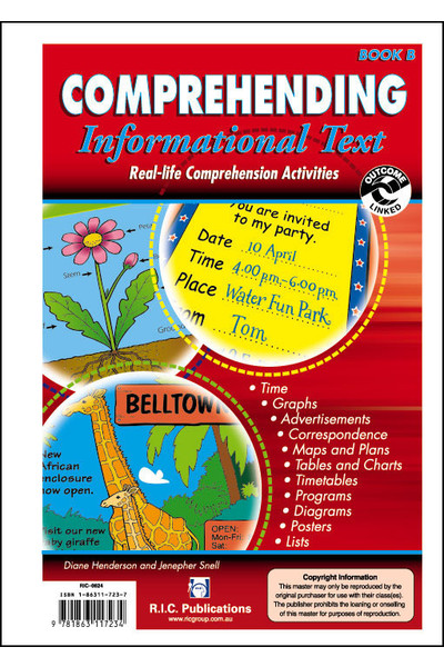 Comprehending Informational Text - Book B: Ages 6-7
