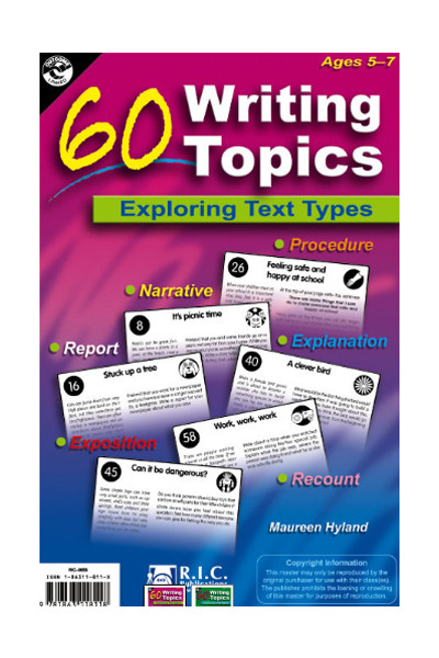 60 Writing Topics - Ages 5-7