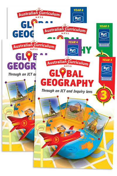 Australian Curriculum Global Geography - Through an ICT and Inquiry Lens: Book Pack (Years 3-6)