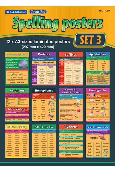 Spelling Posters - Set 3