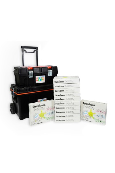 Strawbees - Coding & Robotics School Bundle with Free Storage Kit