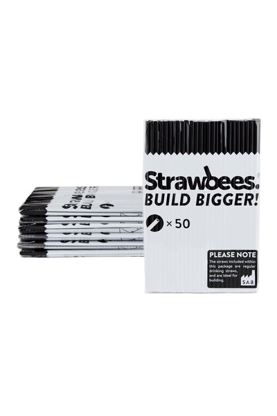 Strawbees - Straws (50 Pack): Black