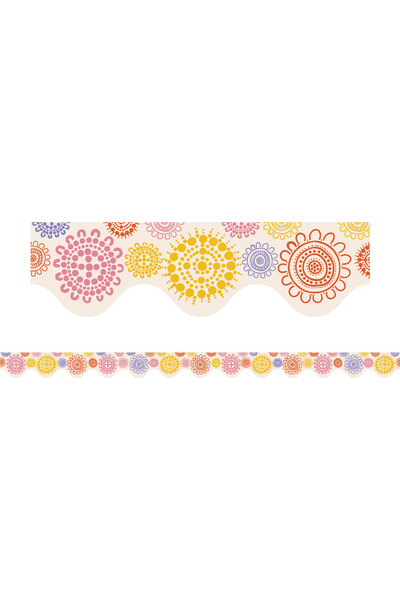 Rainbow Dreaming - Scalloped Border