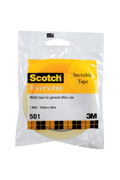 Scotch Invisible Tape: 12mm x 66m