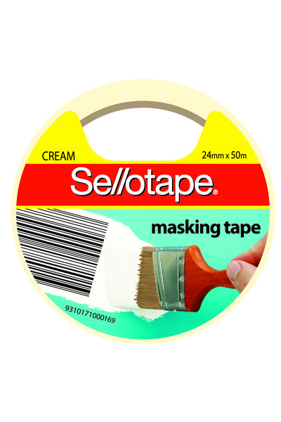 Sellotape Masking Tape - 24mmx50m: Cream