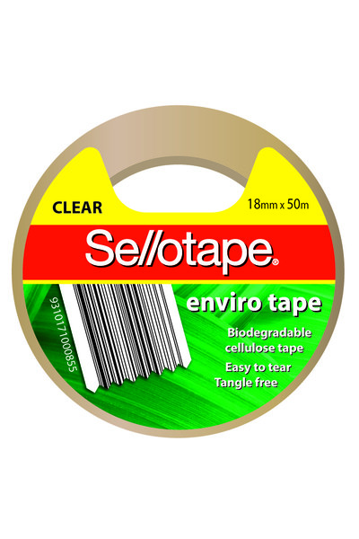 Sellotape - Enviro Vine (18mmx50m): Clear