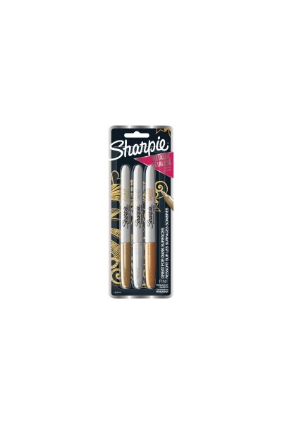 Sharpie Marker - Metallic Fine Point: Assorted Colours (Card of 3)